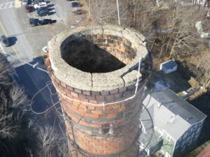 commercial chimney drone inspection