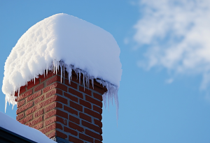 chimney in winter