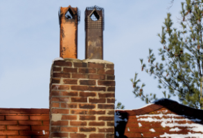 damaged chimney