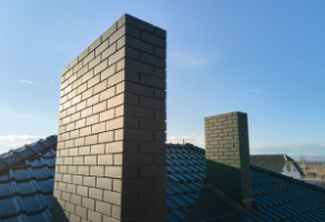 chimneys on roof